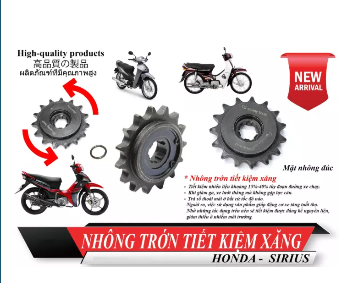 Nhông trớn tiết kiệm xăng dòng honda