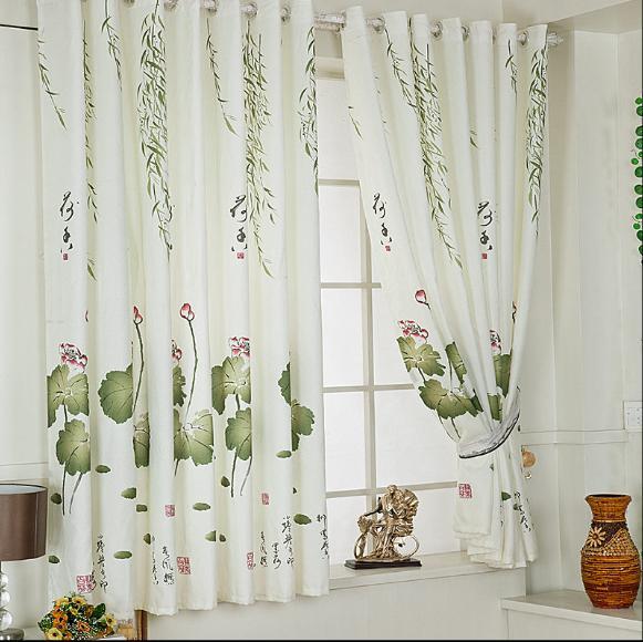 [HCM]Rèm vải dày che nắng tốt cách nhiệt lá sen 3m x cao 2m #10