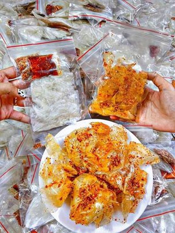 Bánh tráng phơi sương sate muối - ngon mê ly