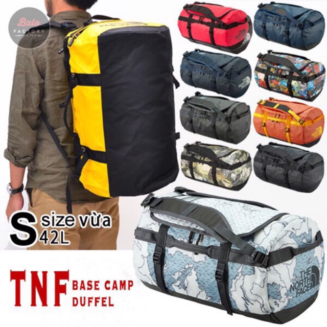 [Bảo Hành12M,size S]Túi Trống Balo Thể Thao Đi GYM Du Lịch TNF Base Camp Duffel - Chống Nước, Thể Tích Lớn,,Độ Bền 10 năm-size 21lit