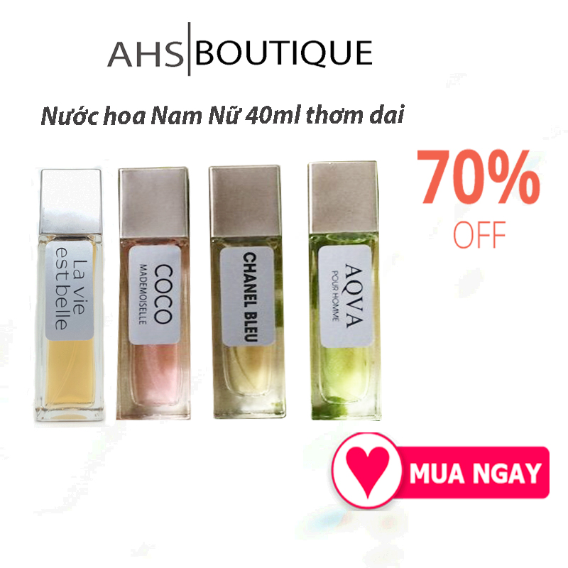 Nước Hoa Bỏ Túi Nam Nữ 40ml Thơm Dai Đủ Mùi Quý Phái, Sang Trọng Và Đầy Tự Tin - FS hcm
