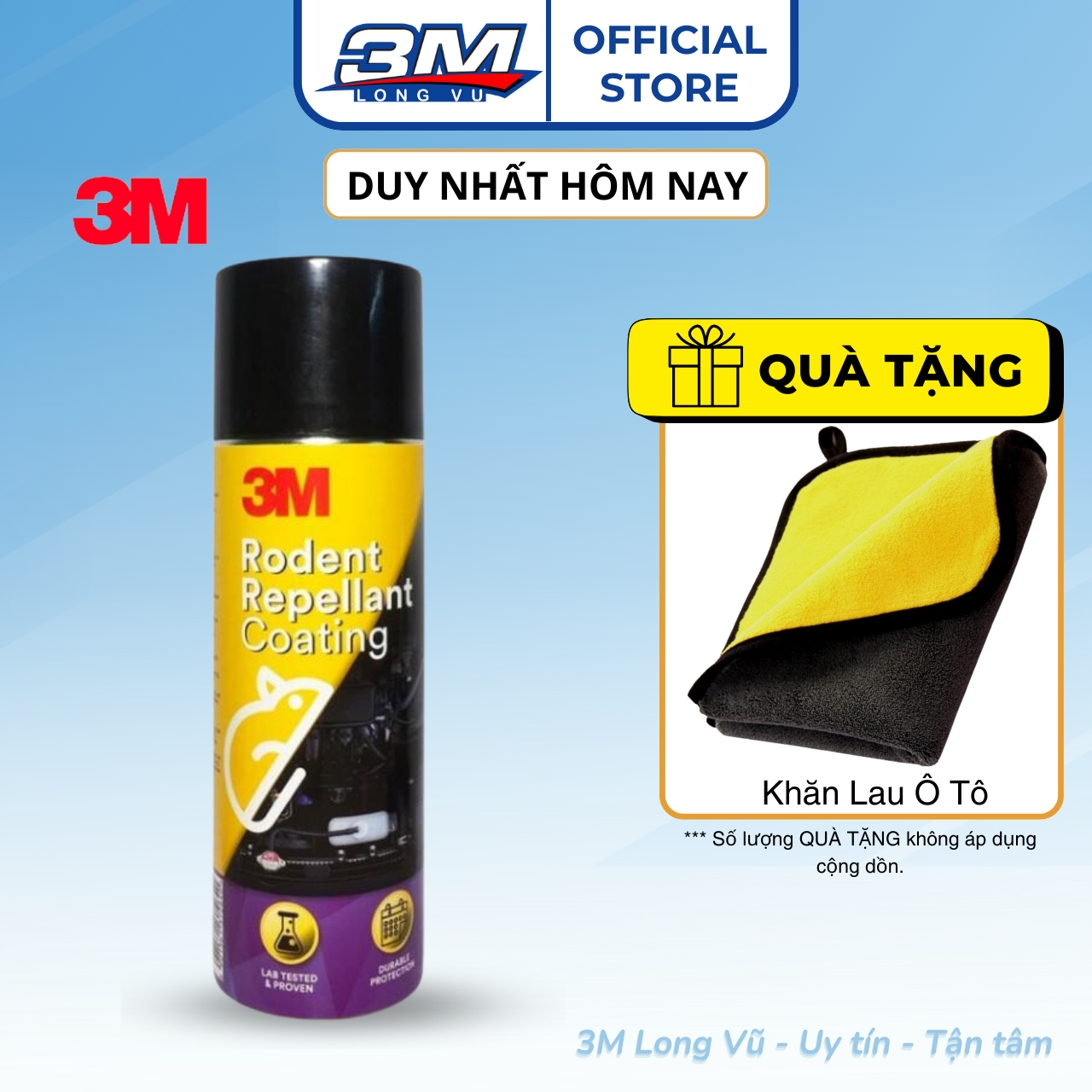 Chai xịt đuổi chuột 3M Rodent Repellant Coating 89797 xịt phủ chống chuột cắn khoang động cơ xe ô tô - 3M Long Vu