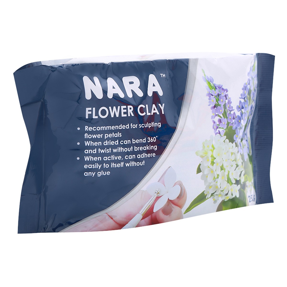 Đất nặn làm hoa đất 250g nara fw-250