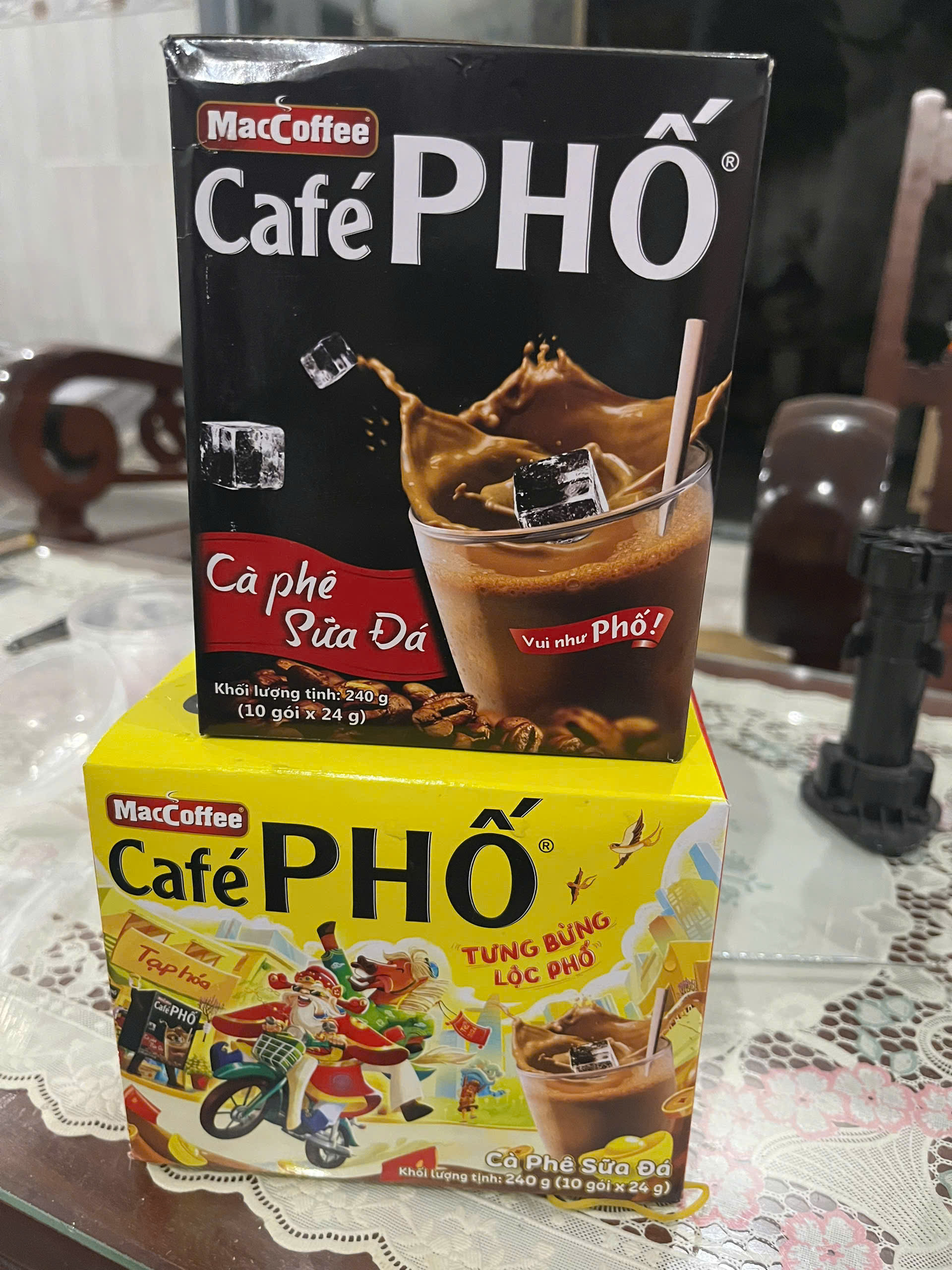 Cà Phê Phố Sữa Đá Gói Hòa Tan – Thơm Đậm Vị Việt – Hộp 10 Gói x 24g