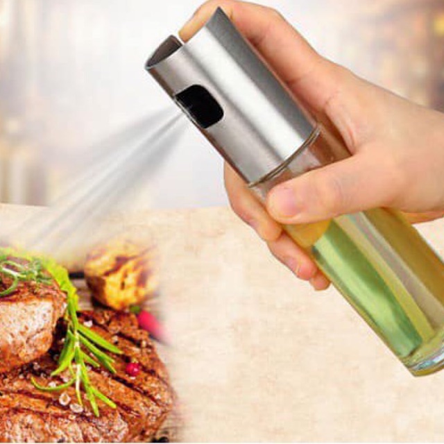Chai thủy tinh xịt dầu ăn, xịt dấm 100ml, bình xịt dầu ăn