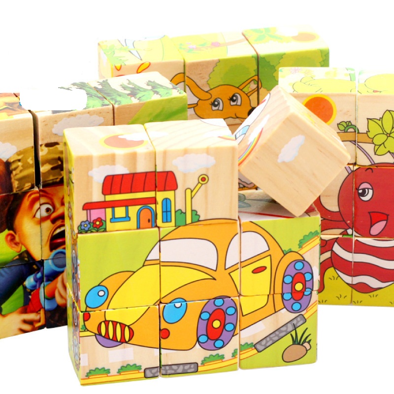 Đồ chơi tranh 6 mặt lắp ghép cho bé nhiều mẫu hình - Đồ chơi ghép hình bằng gỗ cho bé từ 3 tuổi rèn luyện tư duy, trí nhớ, thông minh cho trẻ - Thế giới đồ chơi - Quà tặng sinh nhật cho bé trai bé gái cute
