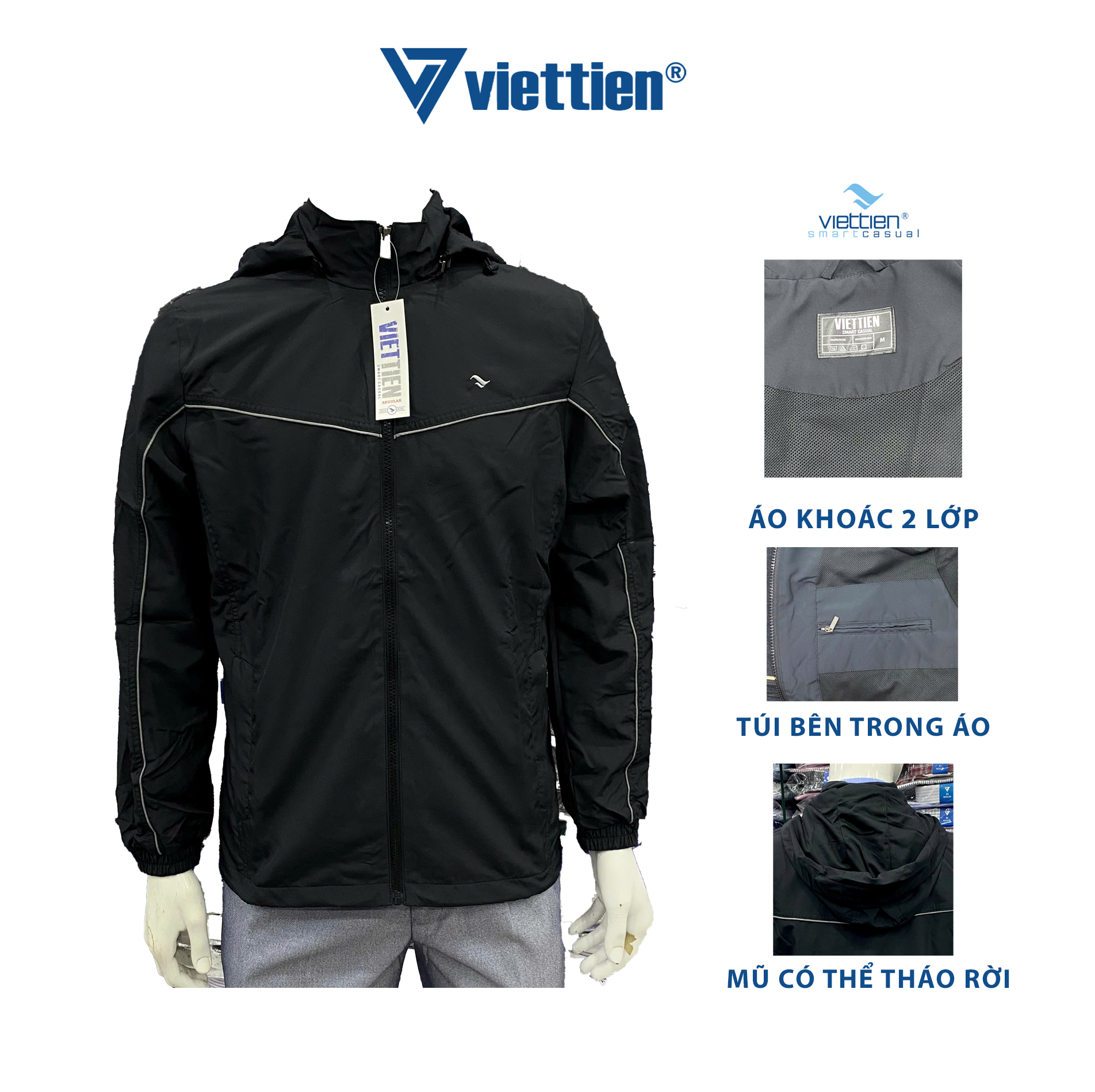Áo khoác Việt Tiến 2 lớp [5020]