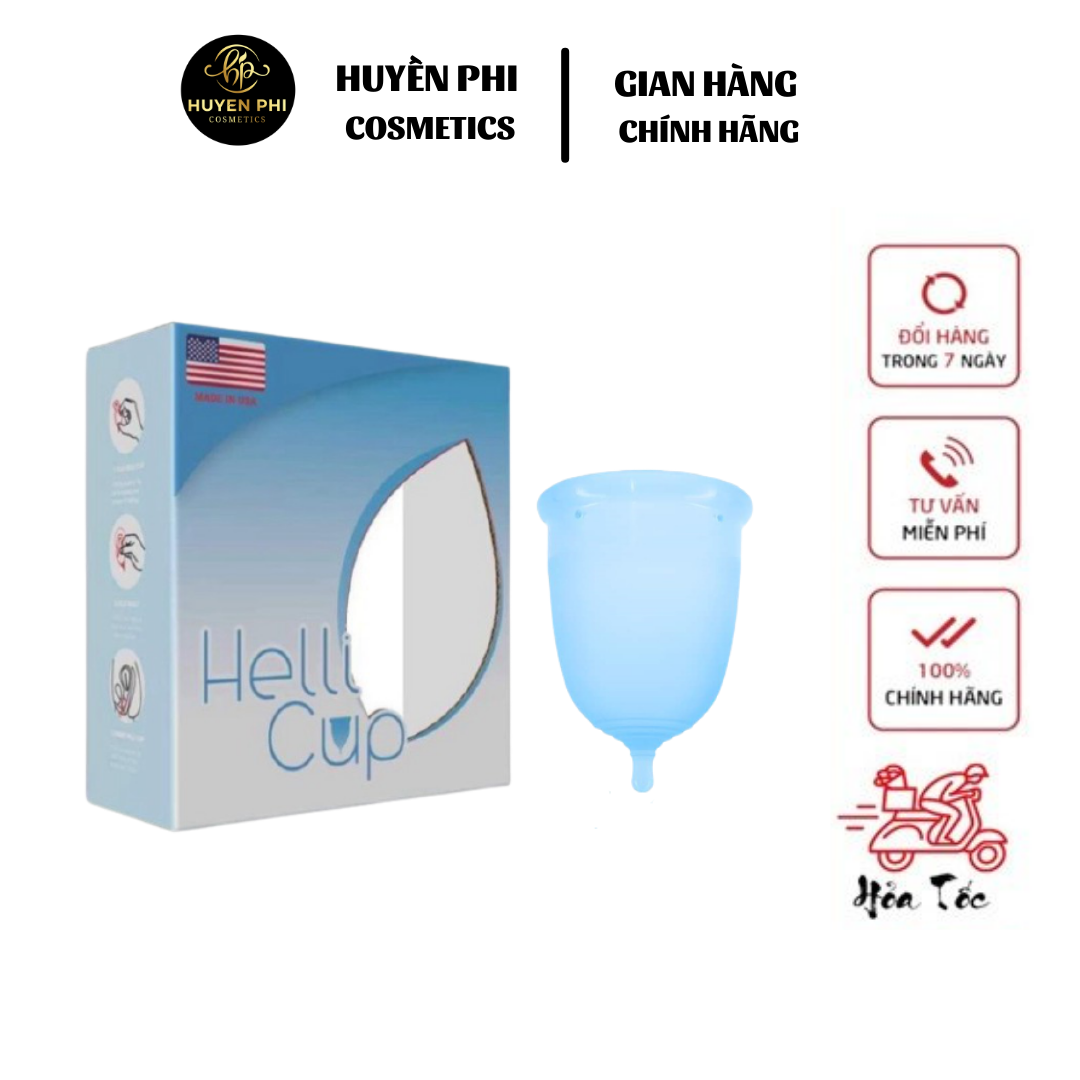 CỐC NGUYỆT SAN HUYỀN PHI [ MUA 1 TẶNG 1] . Tặng bông rửa Spa dâu rụng, kinh nguyệt, thoáng sạch, giữ gìn vệ sinh, không còn viêm nhiễm, sạch kinh, đựng kinh nguyệt,vệ sinh vùng kín, HUYEN PHI COSMETICS