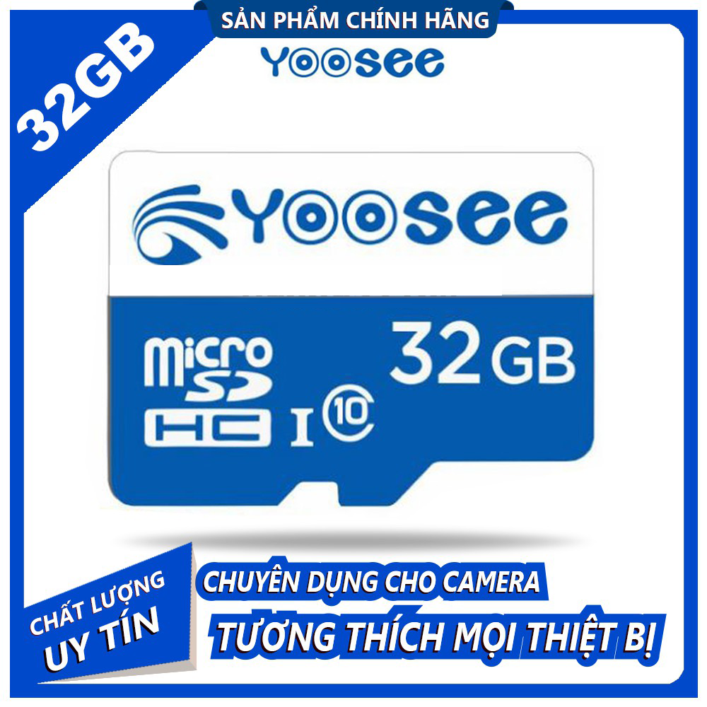 [BẢO HÀNH 12 THÁNG] Thẻ Nhớ 32GB , Thẻ Nhớ 64gb CLASS 10 CHUYÊN DỤNG CHO CAMERA YOOSEE HIK EZVIZ SRIHOME QCT VÀ NHIỀU DÒNG CAMERA KHÁC