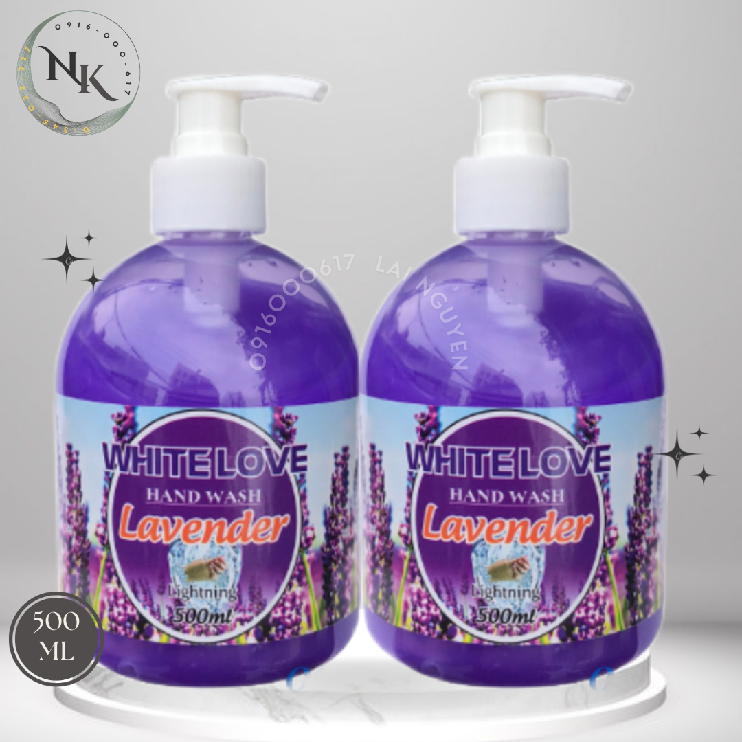 Nước rửa tay White Love hương lavender chai 500ml