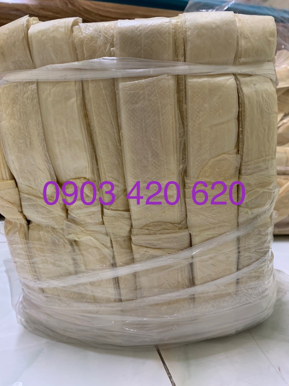 100gr ruột heo khô làm lạp xưởng đã xăm lỗ sẵn