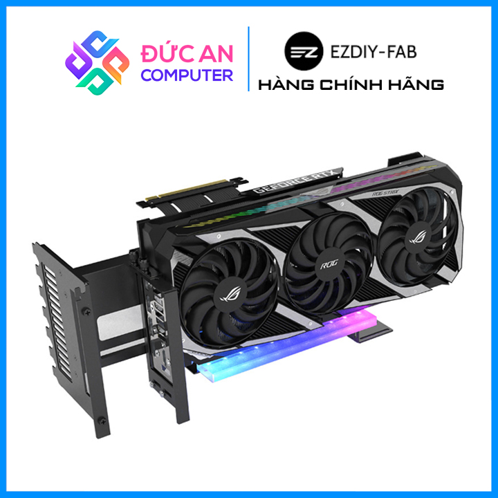 Bộ kit hỗ trợ dựng vga đứng chính hãng ez ezdiy-fab gpu tặng kèm dây riser 4.0 - màu đen