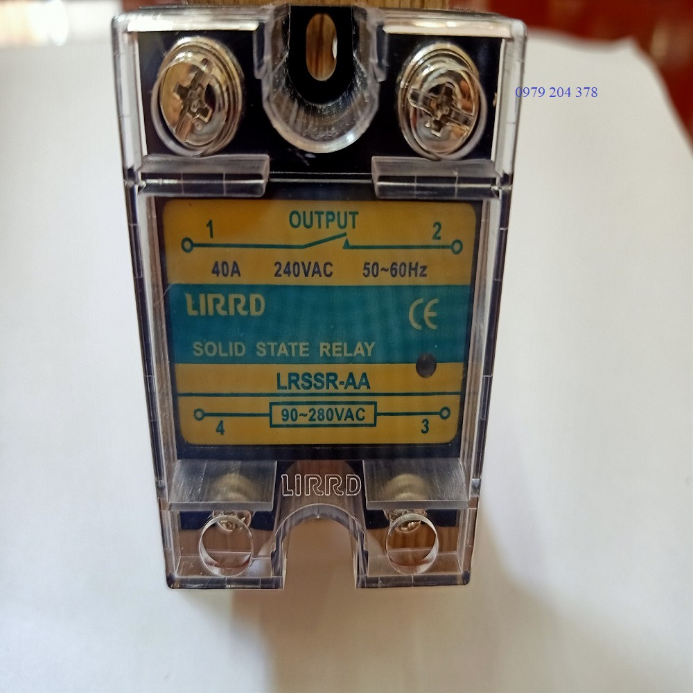 Rờ le bán dẫn ssr 40a-lirrd - aa