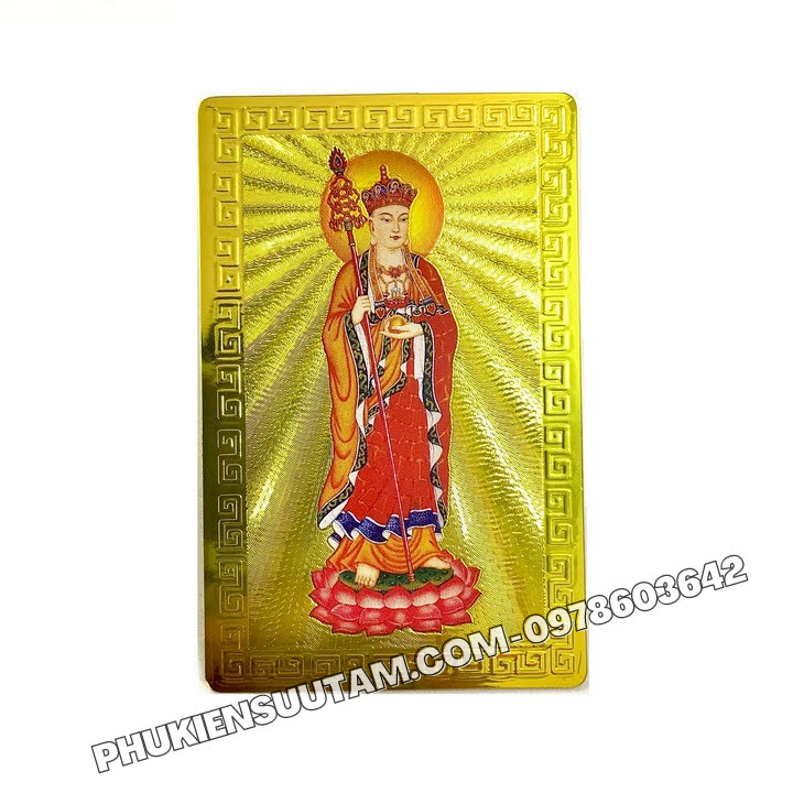 Thẻ kim bài địa tạng vương bồ tát - tmt collection - sp005756