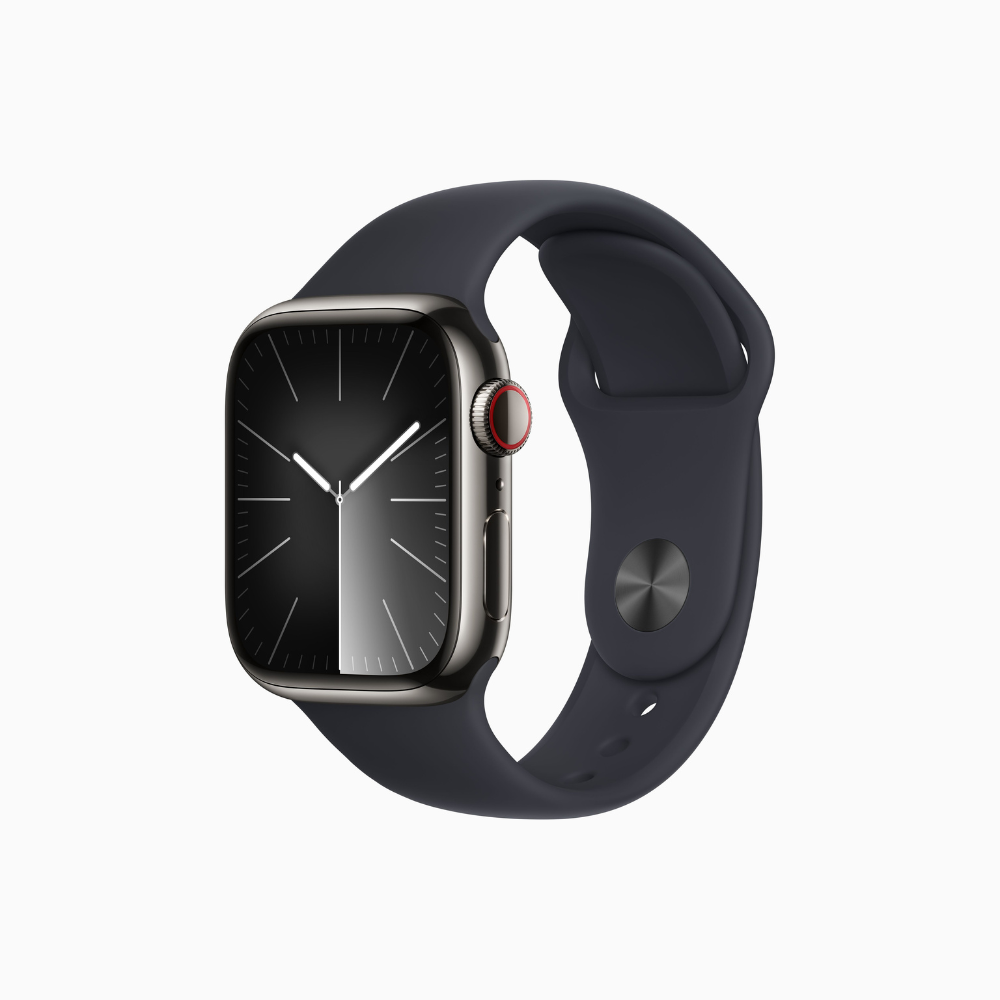 Apple Watch S9 Cellular 2023 - Vỏ Thép Không Gỉ Và Dây Cao Su Với Kiểu Dây
