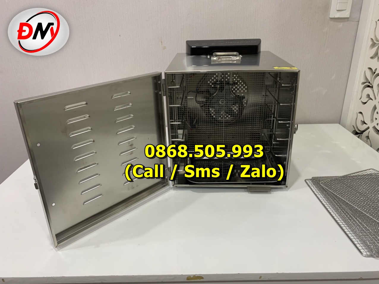 Máy sấy thực phẩm 6 khay chính hãng, bảo hành 12 tháng
