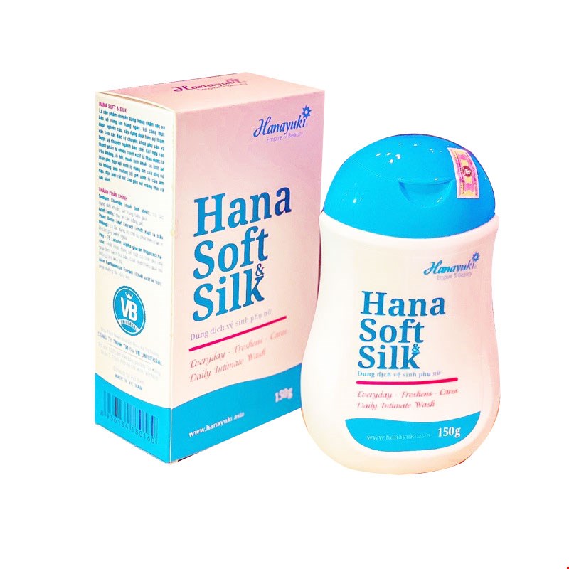 Dung dịch vệ sinh phụ nữ trầu không Hanayuki Hana Soft Silk 150g