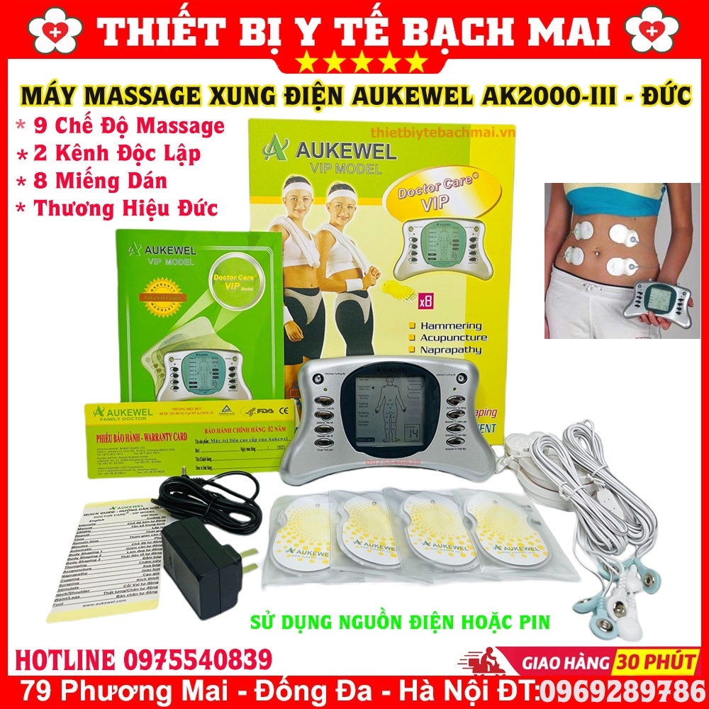 ☇❃☒ Máy Massage Xung Điện Trị Liệu AUKEWEL Doctor Care Vip AK2000-IV [Bảo Hành 5 Năm]