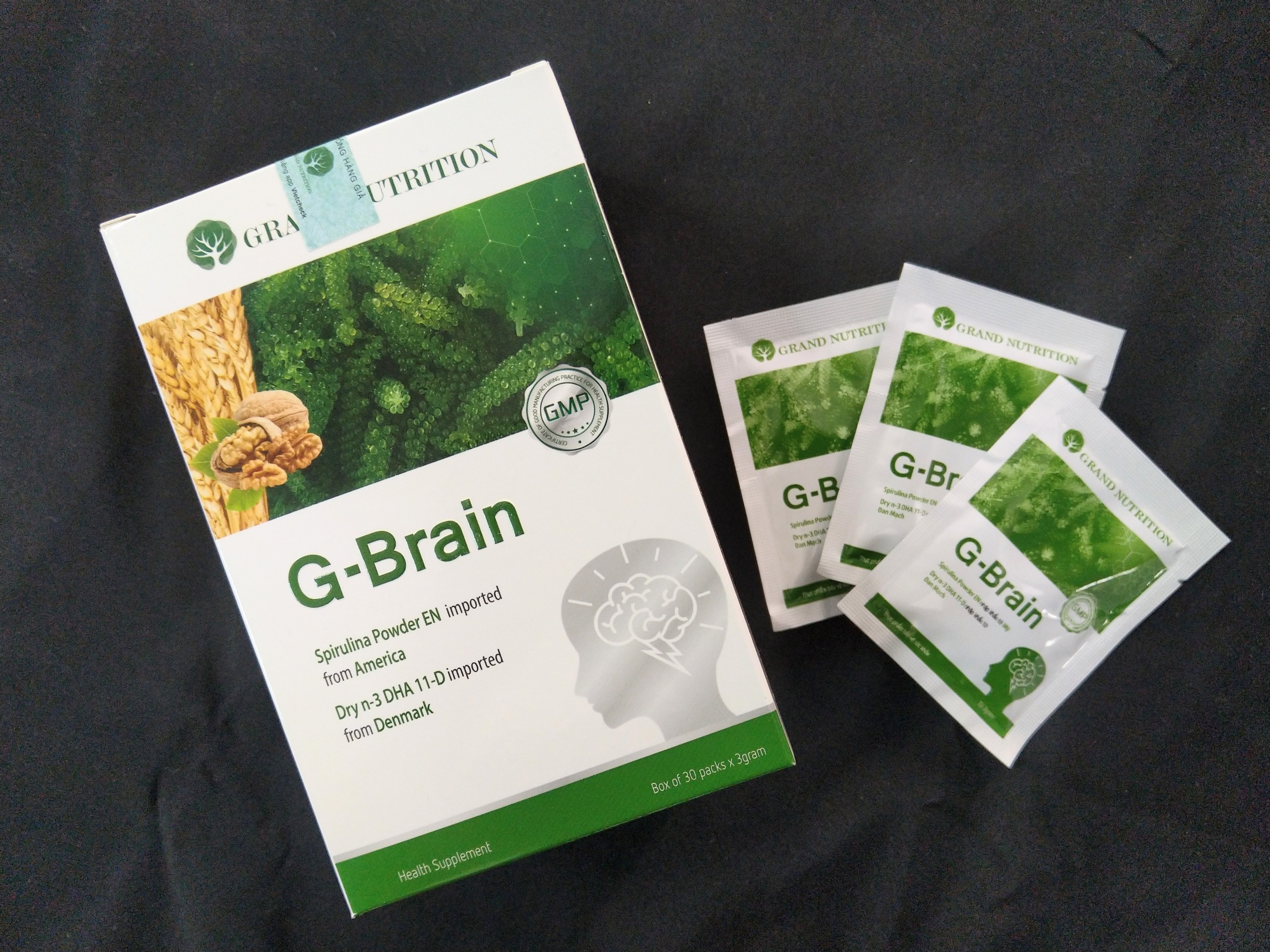 Cốm Bổ não sữa tảo non G-Brain - Hỗ trợ bổ sung DHA, các Vitamin hỗ trợ phát triển não bộ cho trẻ 5.0