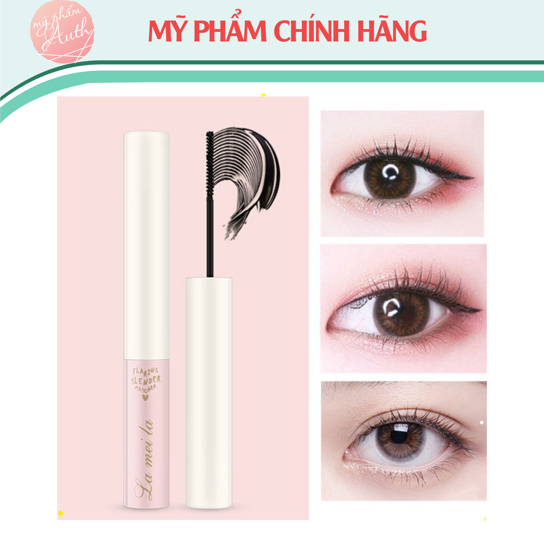 [HCM][Chính hãng Nội Địa Trung] Chuốt Mi Mascara Siêu Mảnh Và Tơi Mi Lameila 779 Skinny Microcara Vỏ Hồng