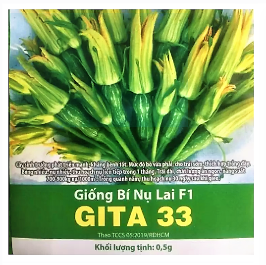 [HCM]Gói 05gr Hạt Giống Bí Nụ Lai F1 hàng Cty chất lượng tốt