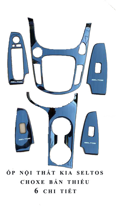 Ốp nội thất xe Kia Seltos 2020 chất liệu titan cao cấp cho xe bản thiếu và bản đủ