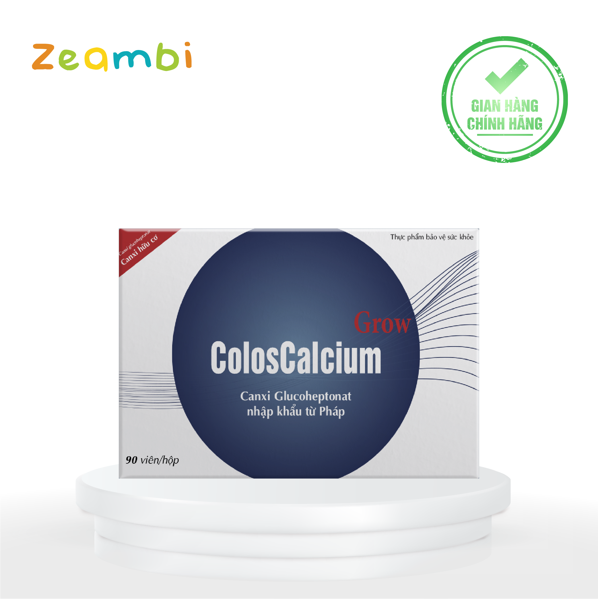 Zeambi Canxi hữu cơ cho mẹ bầu - ColosCalcium Grow (Hộp 90 viên)