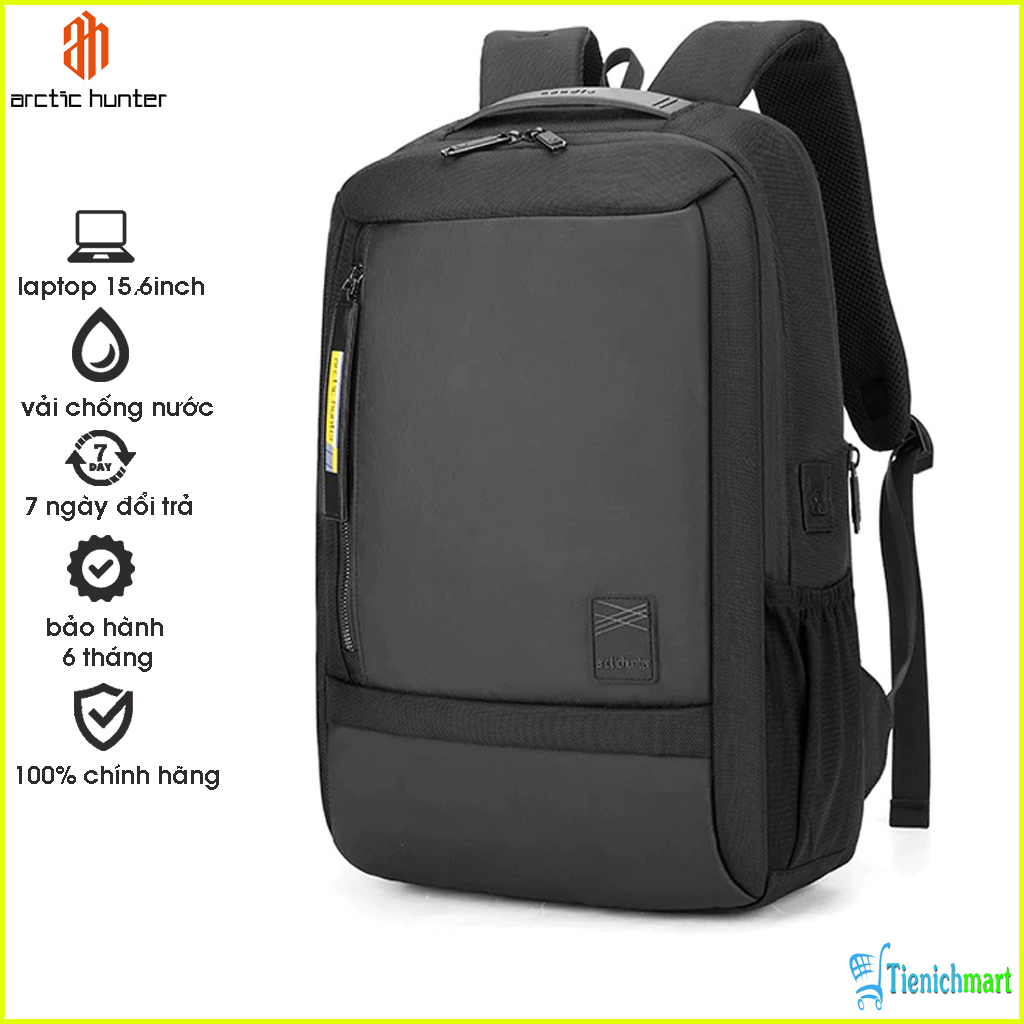 Balo cao cấp Arctic Hunter B00357 có khóa mở rộng, chống sốc cho laptop, chống thấm nước, phù hợp đi học, đi làm