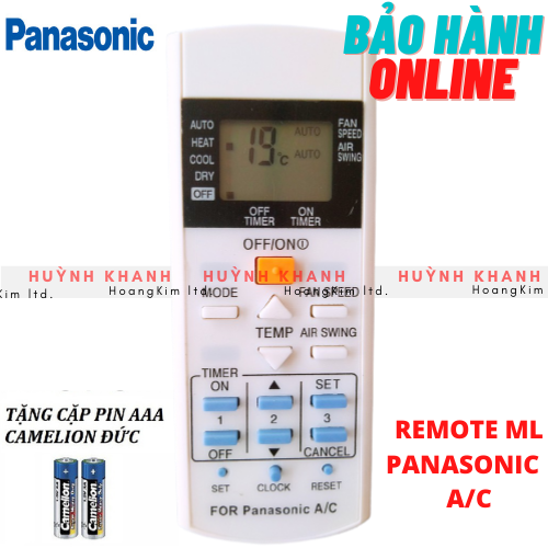 REMOTE ML PANASONIC A/C BỀN ĐẸP CHÍNH HÃNG