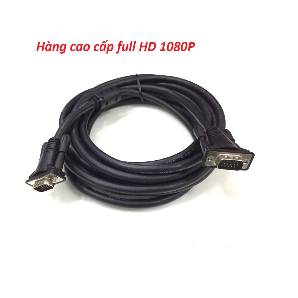 Cáp VGA trắng 1,5M  Cáp dell 1.8m Dây Kingmaster 1.5m cao cấp nối máy tính với màn hình, máy chiếu