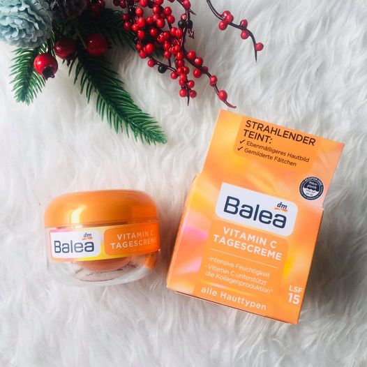 [HCM]Kem dưỡng da ban ngày giảm nhăn chống lão hóa Balea Vitamin C