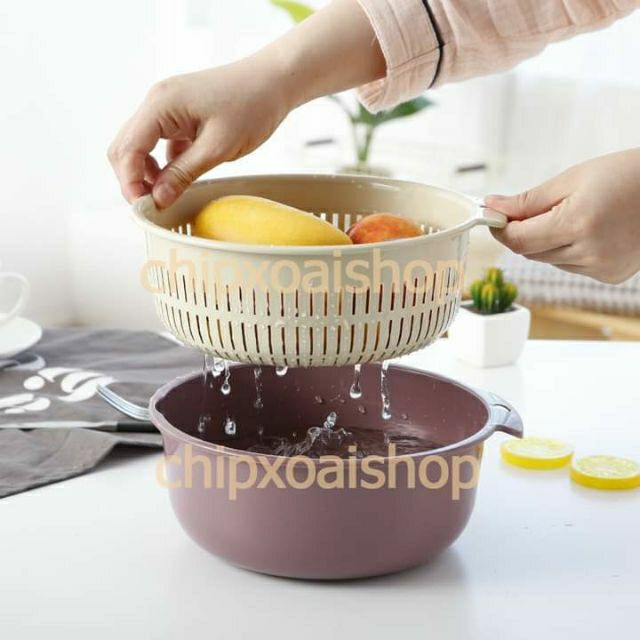 Set thau chậu rổ đựng đa năng