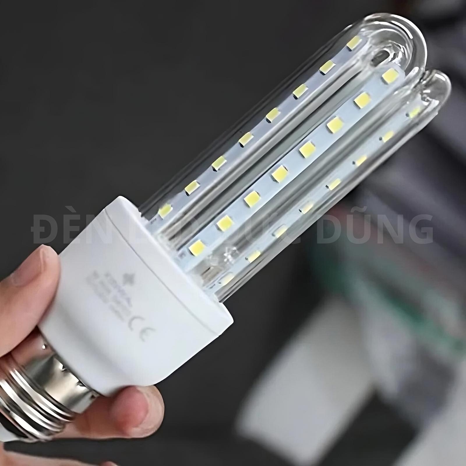 Bóng đèn led 5w, 7w, 9w, 12w, 16w, 24w, 36w chữ u - nguồn 220v siêu sáng tiết kiệm điện