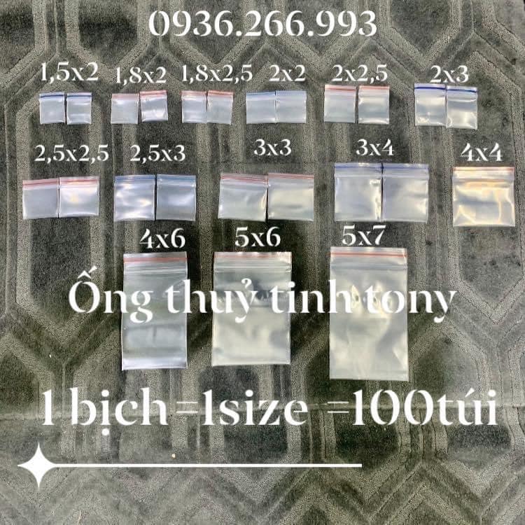 Túi zip mini dày dặn, chắc chắn, full size