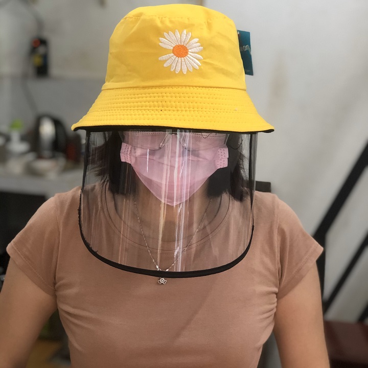 Nón chống dịch nón chống bụi 2 mặt