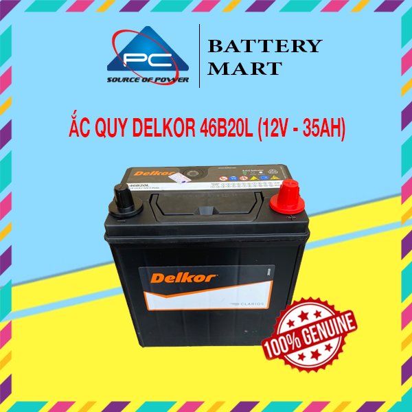 Ắc quy delkor 46b20r/l/ls