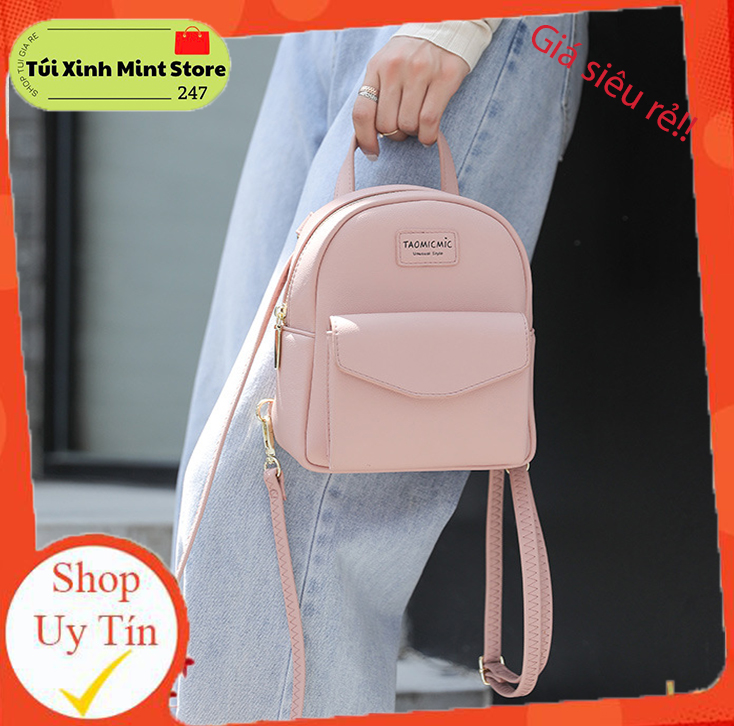 Ba Lô Mini Nữ Taomic Hàn Quốc Da Mềm Xinh Xắn pk 218