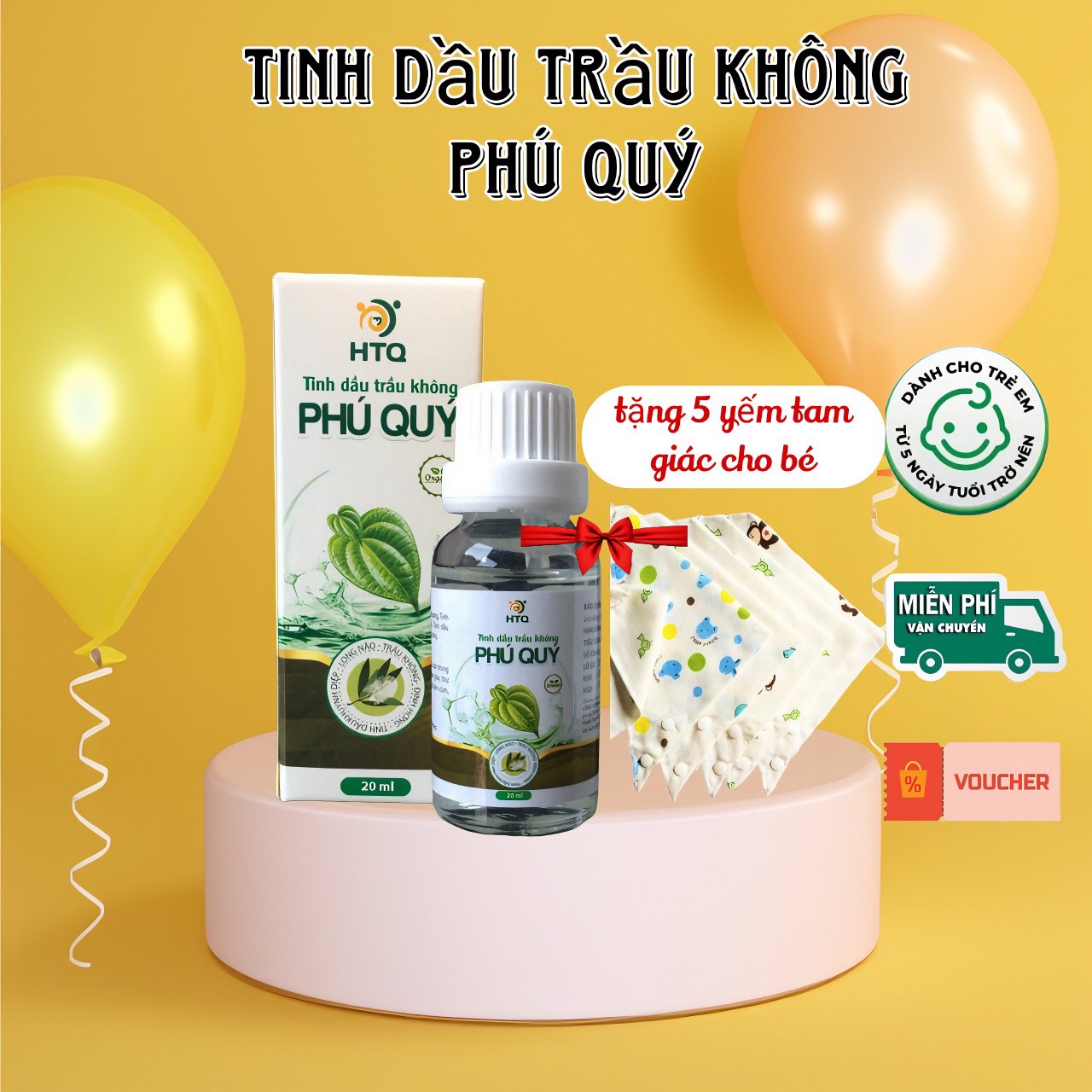 ( COMBO 2 LỌ ) tinh dầu trầu không phú qu giai giẳng kéo dàiý 20ml