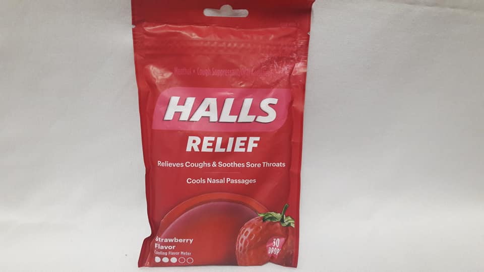 Kẹo Ngậm Halls Strawberry - Mỹ