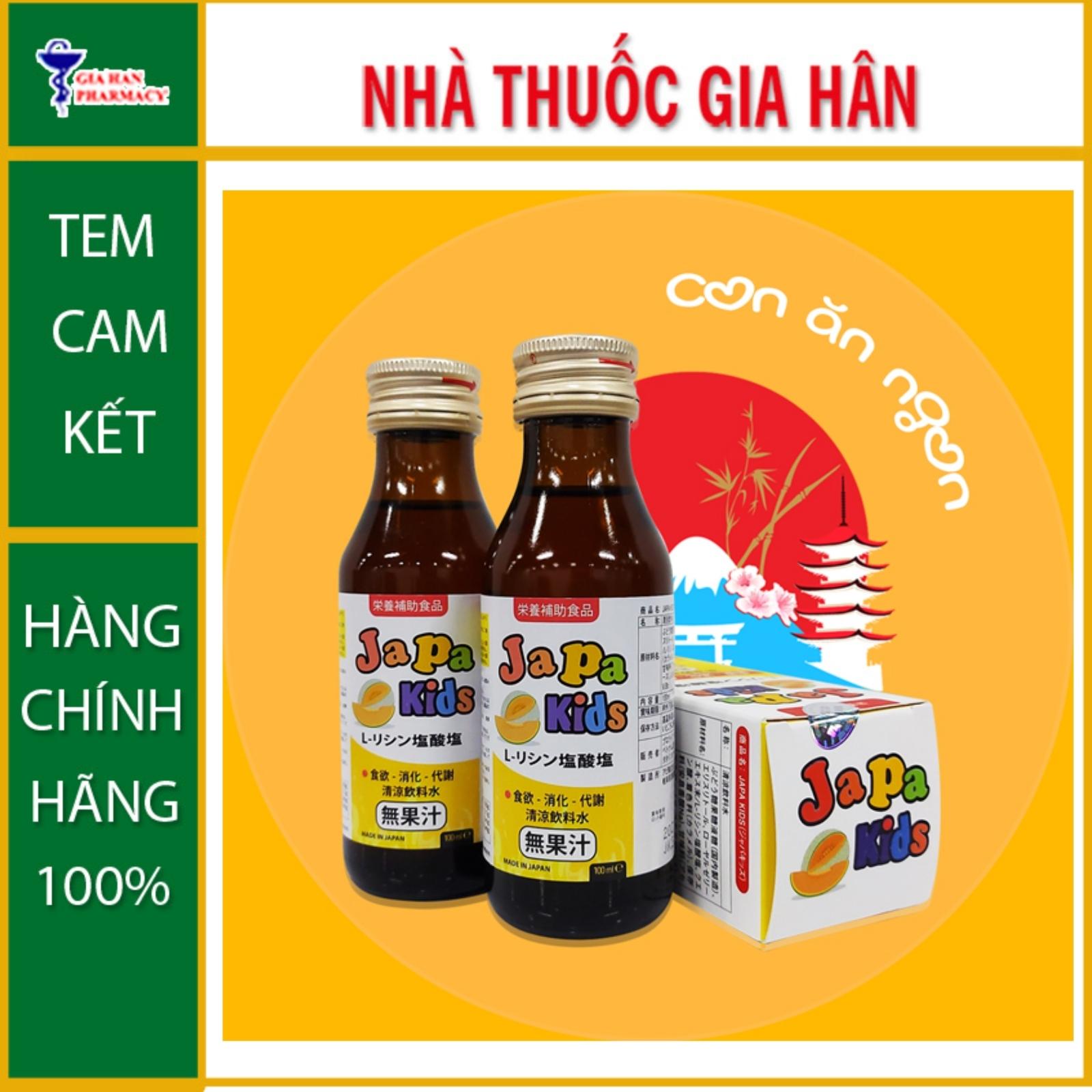 Japa Kids Hỗ Trợ Đường Tiêu Hóa, Giúp Ăn Ngon Miệng (Hộp 100ml) - Gia Hân Pharmacy