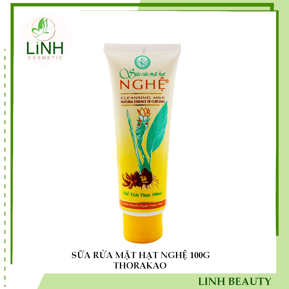 Sữa rửa mặt thorakao hạt nghệ thorakao 100g