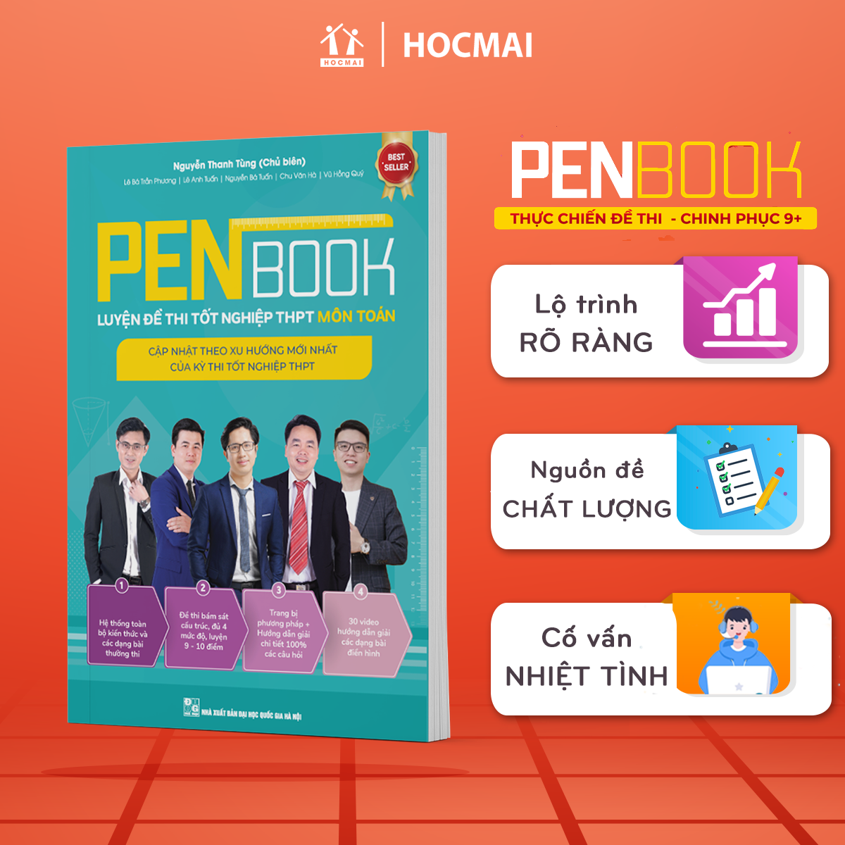 Sách penbook toán – luyện đề thi tốt nghiệp thpt lớp 12 & luyện đề thi đại học mới nhất 2024 môn toán dành cho 2k6