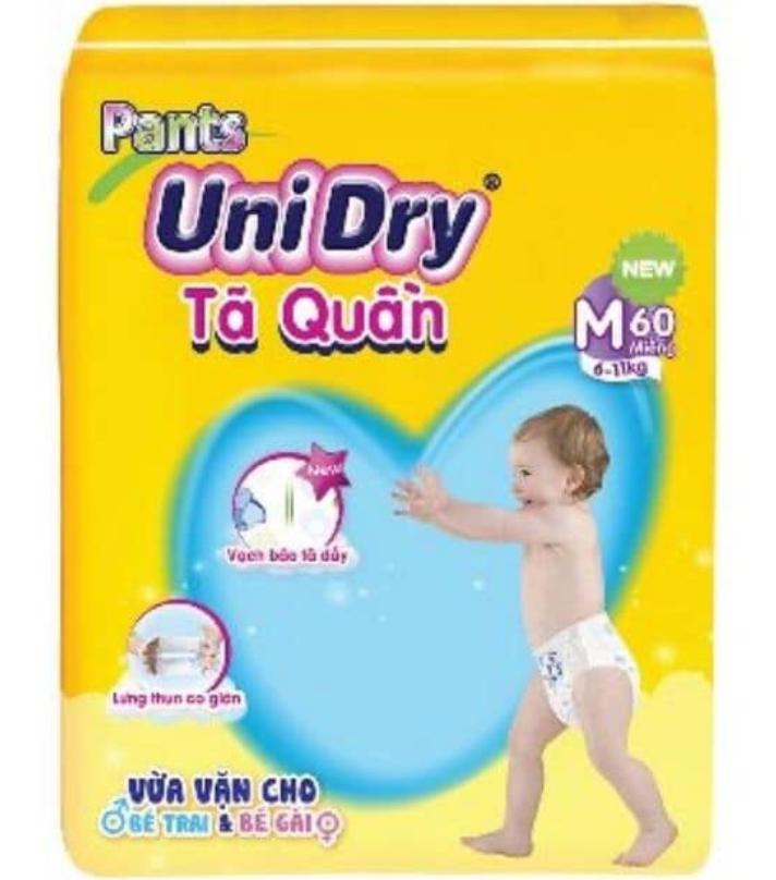 Combo 2 bịch tã quần unidry m60/l54/xl48/xxl44
