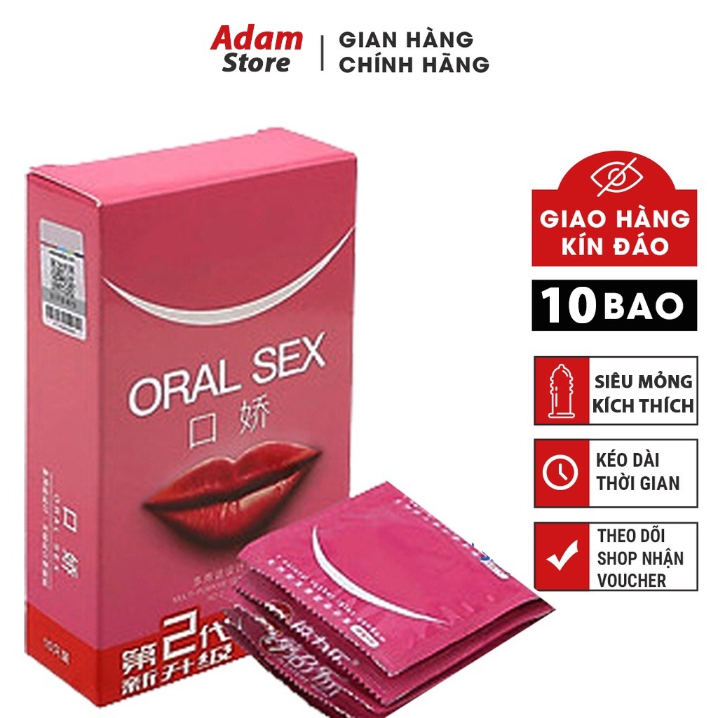 Bao cao su miệng Oral sex, bao cao su quan hệ bằng miệng an toàn hương dâu