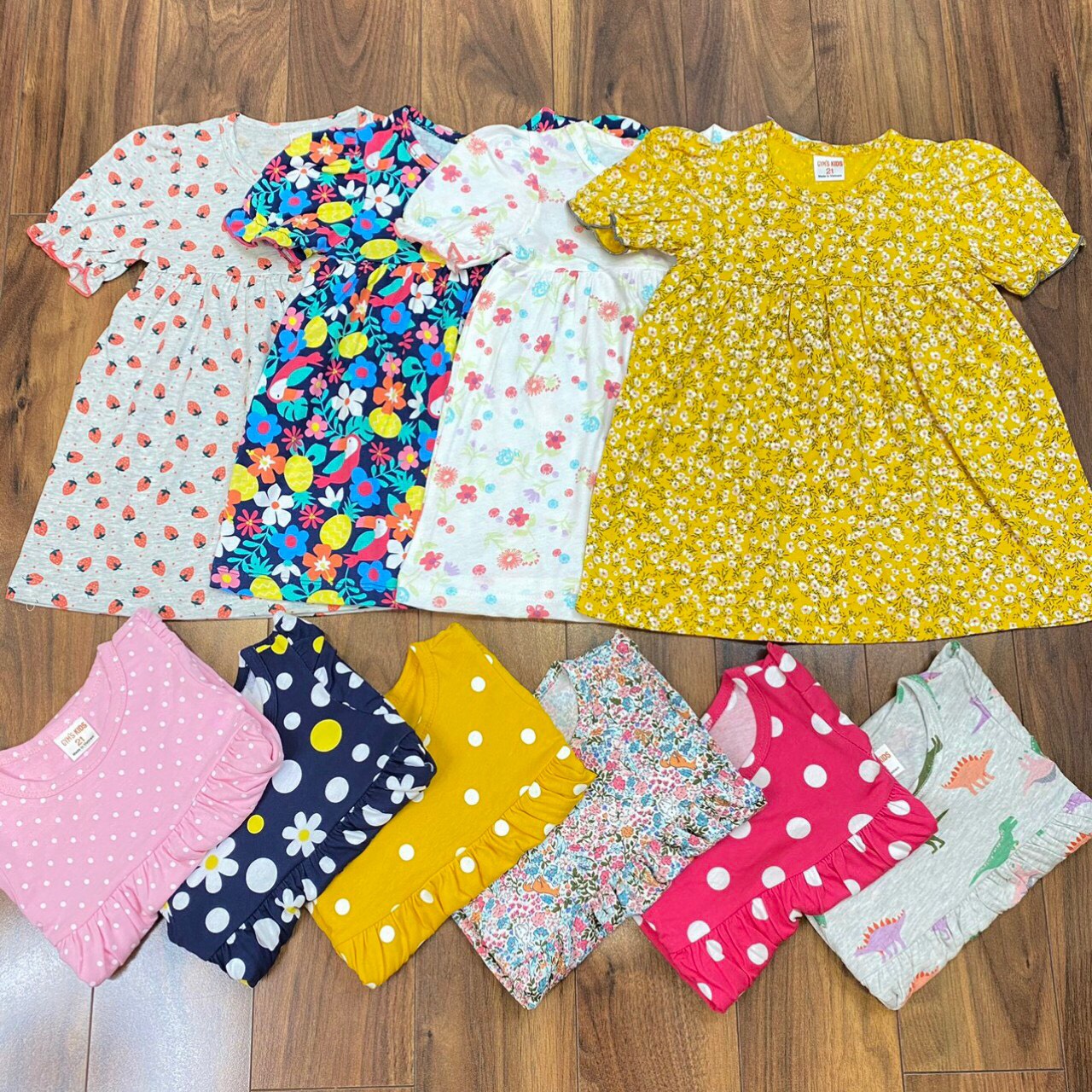 [XẢ KHO] Váy bé gái cotton VNXK, váy baby doll xinh xắn cho bé chất liệu thoáng mát, thấm mồ hôi (8 - 20kg) Ảnh thật