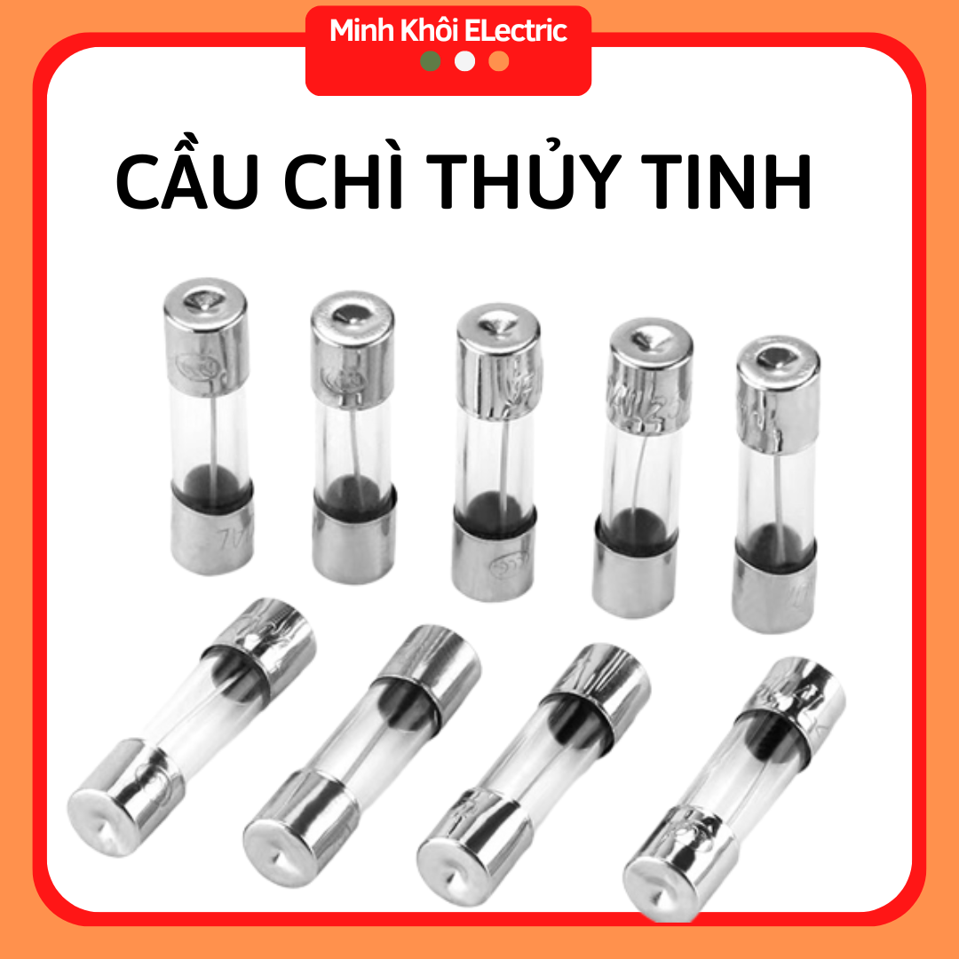 Bộ 20 cầu chì ống thủy tinh 250v 5x20mm và 6x30mm các loại
