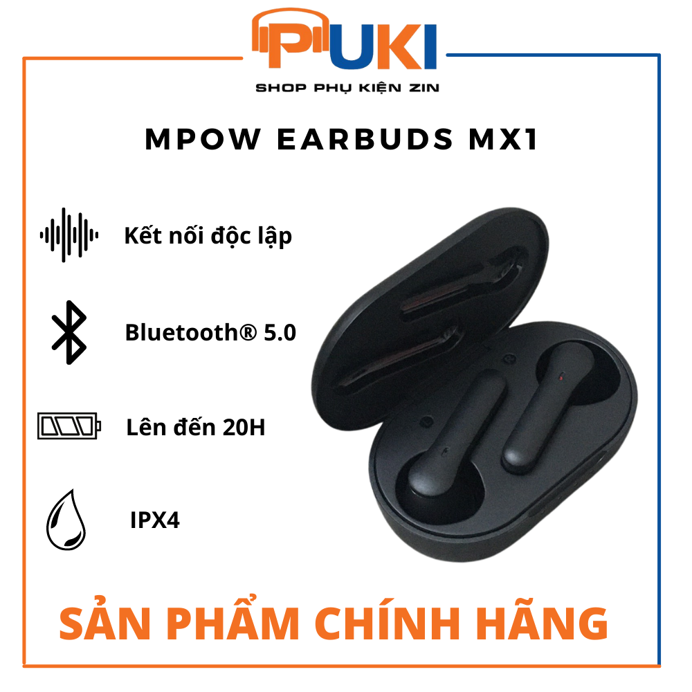 Tai Nghe Bluetooth MPOW MX1 - Tai nghe True Wireless Earbud MPOW MX3