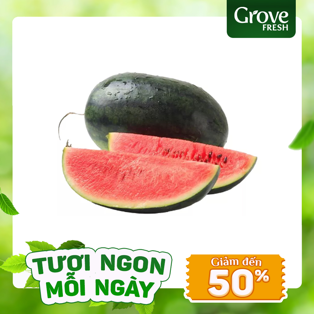 Dưa Hấu Hắc Mỹ Nhân (2-2.5KG/Trái)