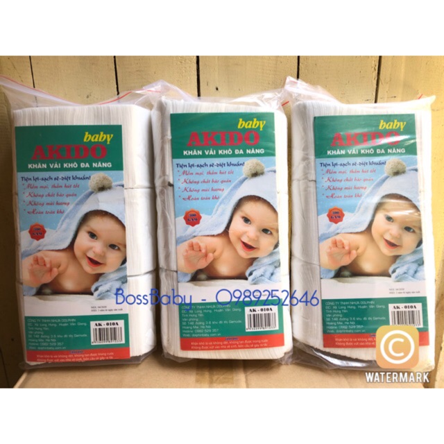 Khăn khô đa năng akido 300g