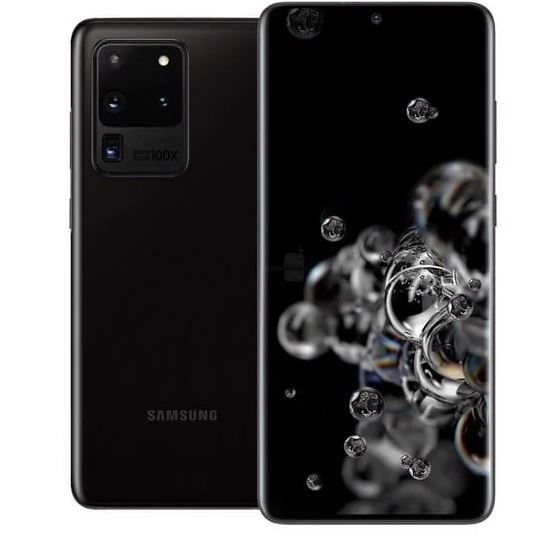Genuine Samsung Galaxy S20 Ultra 5g Phone - Ram12/128 Gb - Snapdragon 865, 5000 Mah Battery (Black, 93% New)